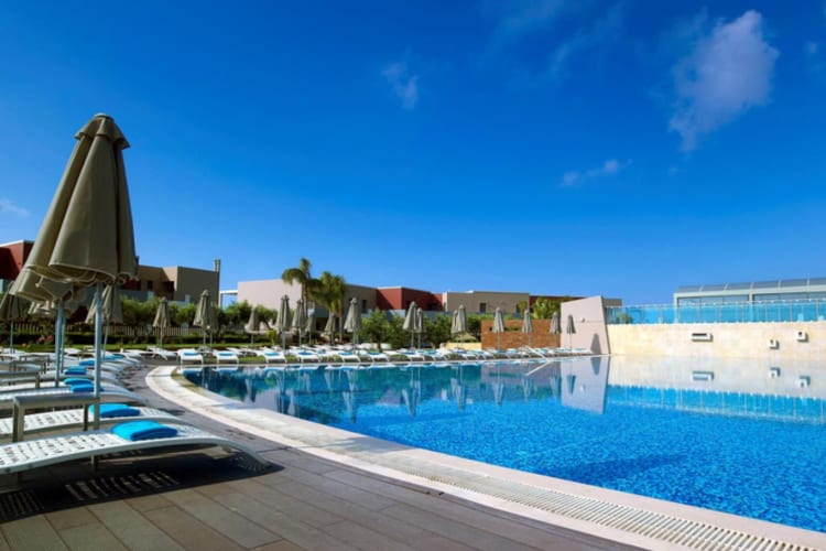 Pool and beds